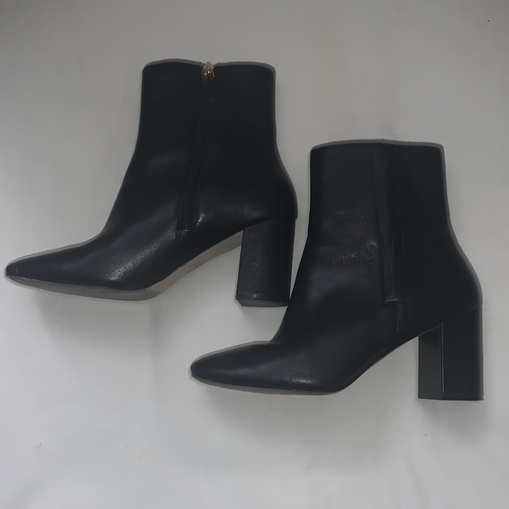 Cole Haan black leather ankle boots